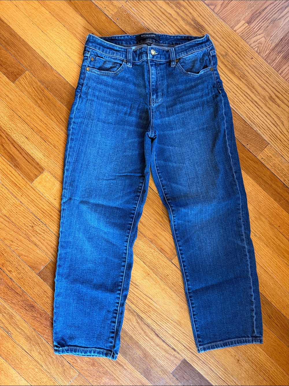 Liverpool Jeans Company Women's Boot Cut Denim Jeans - Blue
